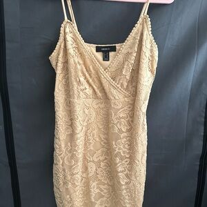 Forever 21 Lace Dress in Beige